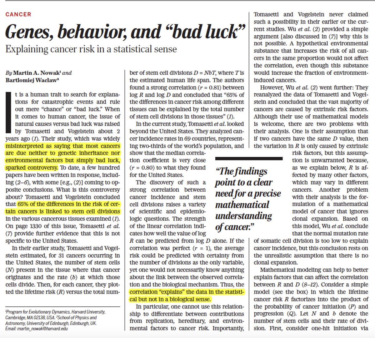 an analysis of bad luck an analysis of bad luck