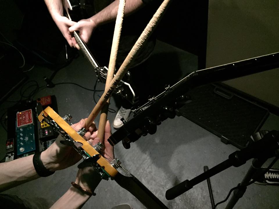 The boys are back in town. First full band practice in quite a while ...with mysterious new members.