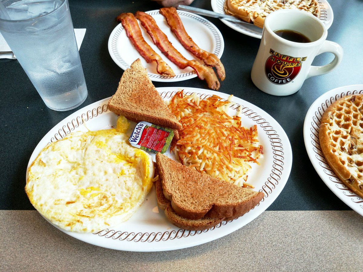 MelissaOnline's tweet image. Breakfast for lunch. And #coffee. Always coffee :) at @WaffleHouse