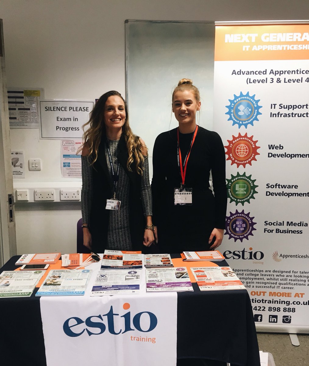 TrainingEstio's tweet photo. Join Faye and @HonorEstio at the Future Tech Studio Careers Event and talk #tech #apprenticeships https://t.co/rvbLHTFmyZ