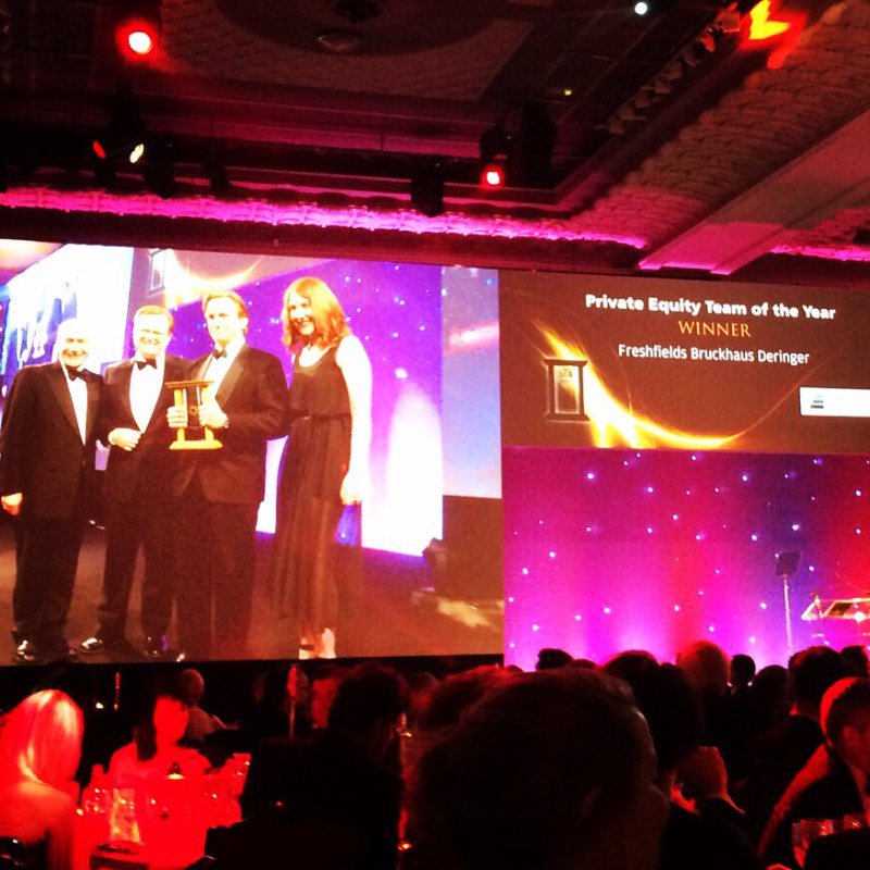 Celebrating our Private Equity Team of the Year win <a href="/LegalBusinessUK/">Legal Business</a>. Congrats to our private equity team for their great work!