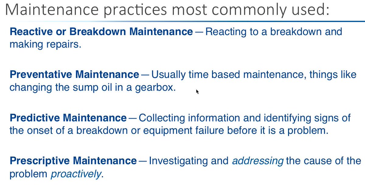 nmball79's tweet photo. What are the most common practices? #PreventativeMaintenance @dr_alexgray @skytreeHQ @mapR https://t.co/of3NYw7VXW https://t.co/xMJcjxEH7Y