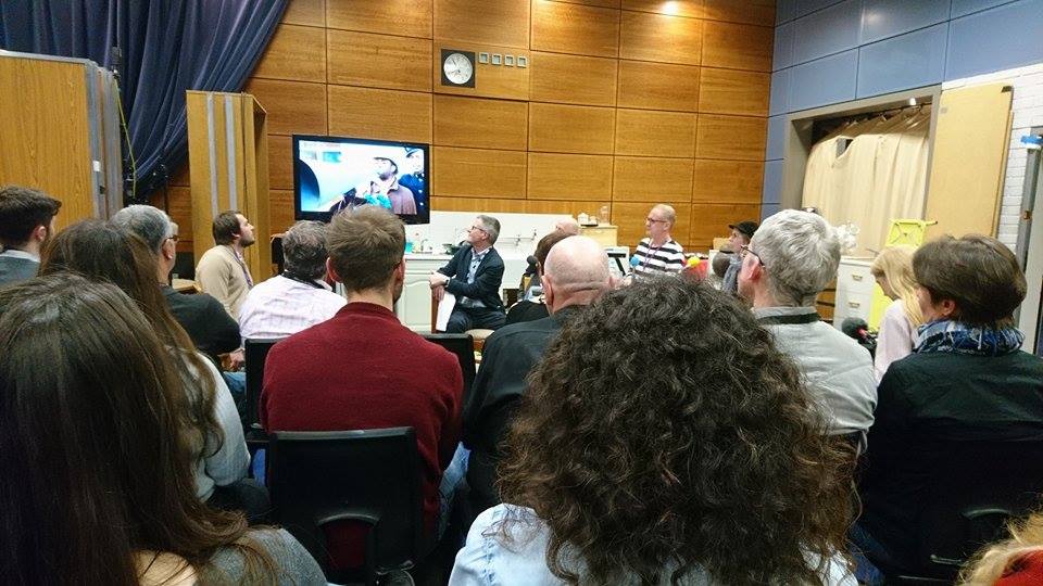 AliceJTrueman's tweet photo. Last night I was on the panel at #Soundstems, a BBC & @producersforum event celebrating sound in film & TV, held in Ambridge! #thearchers https://t.co/6vVQpZnHbA