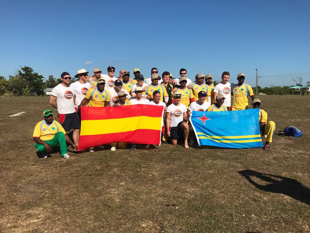 MarkPSage's tweet photo. @MCCMexicoBelize v Aruba end of game team photo! https://t.co/sU6xgsV2Lf