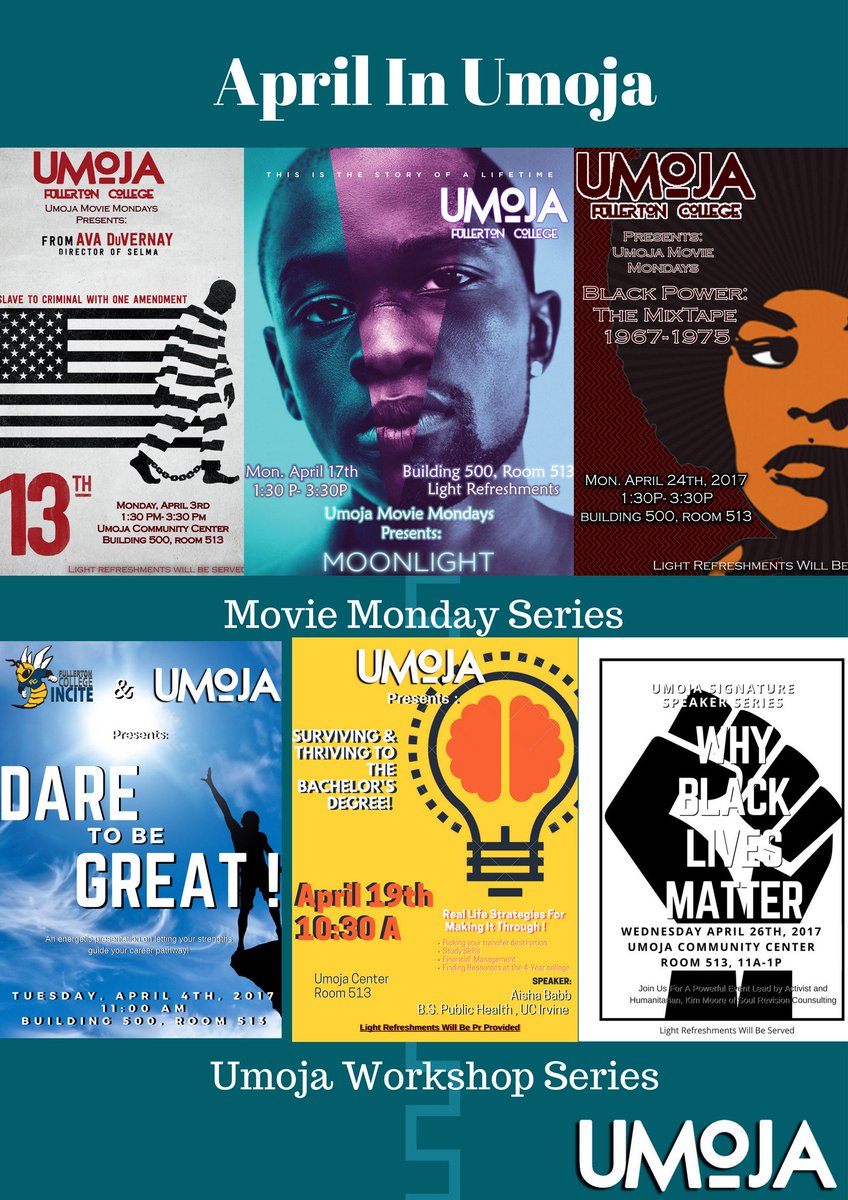 FCUmoja's tweet photo. Jambo!
Umoja is excited to bring you Movie Monday's coupled with a new series of workshops, starting in April!! https://t.co/Q8JCwsaZpv