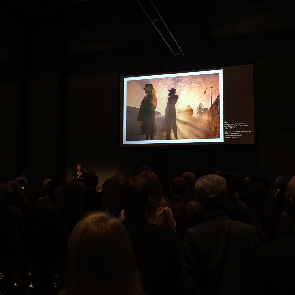 hellojeffkhan's tweet photo. lovely to hear Tracey Moffat talk about her new work for Venice Biennale last night @AusAtVenice https://t.co/OdMxem2lst