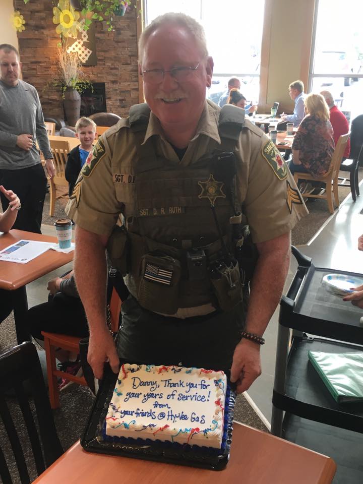 SheriffClayCo's tweet photo. We'd like to recognize Sgt. Danny Ruth for his 21 years of service to Clay County. Congrats on your retirement, you'll be missed! https://t.co/OBZkyD9wfu