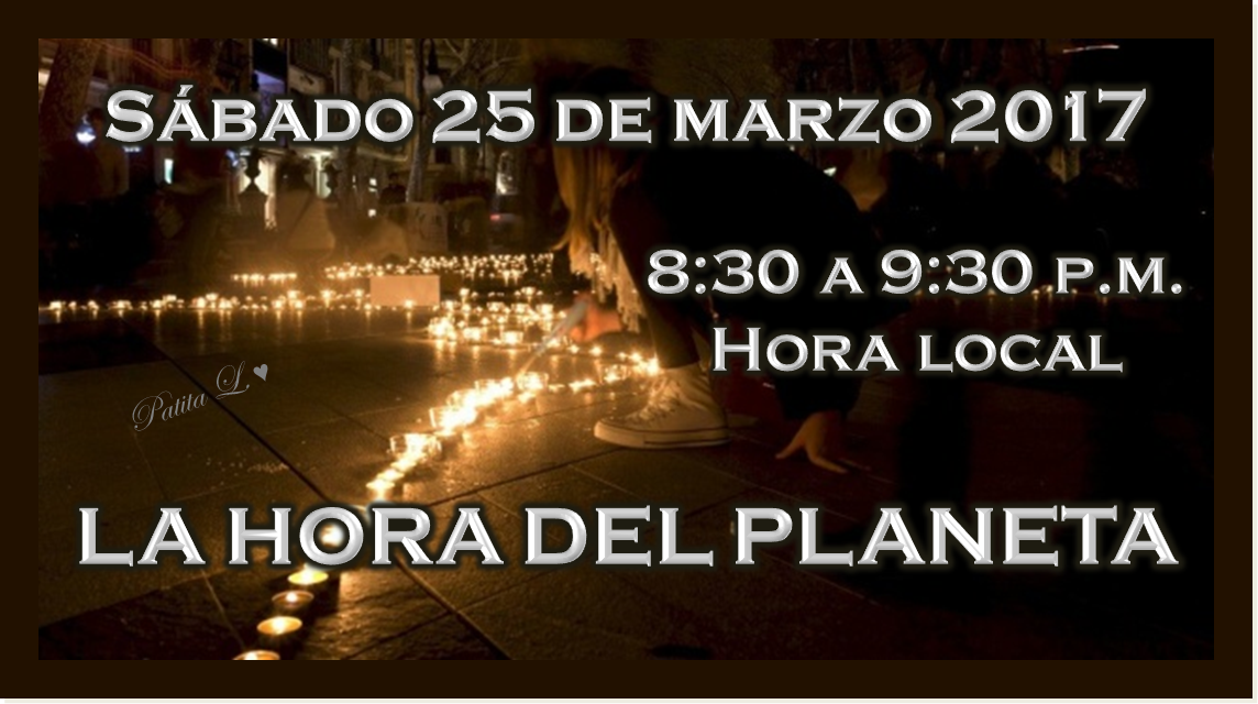 PatitaLaumann's tweet image. Éste sábado apaguemos por una hora equipos, luces, motores y todo consumo no esencial. #Concienticémonos #JuntosEsPosible #HoraDelPlaneta 💞