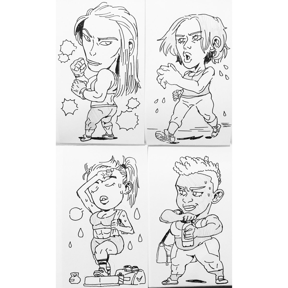 some sketches I did yesterday 