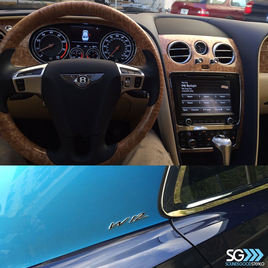 Here is another shot of the #Bentley #FlyingSpur that we installed a #EscortPassport #RadarDetector system in. We are in love with this car!