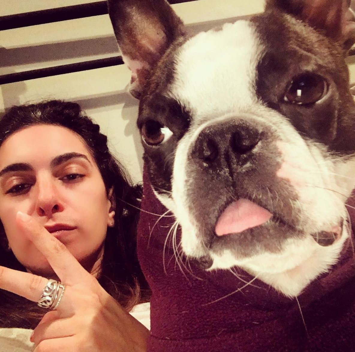 And I could never leave out the pup who sparked the name of our favorite #SweetVicious bar! <a href="/JennKaytin/">Jenn Kaytin Robinson</a>'s Beans is too cute.