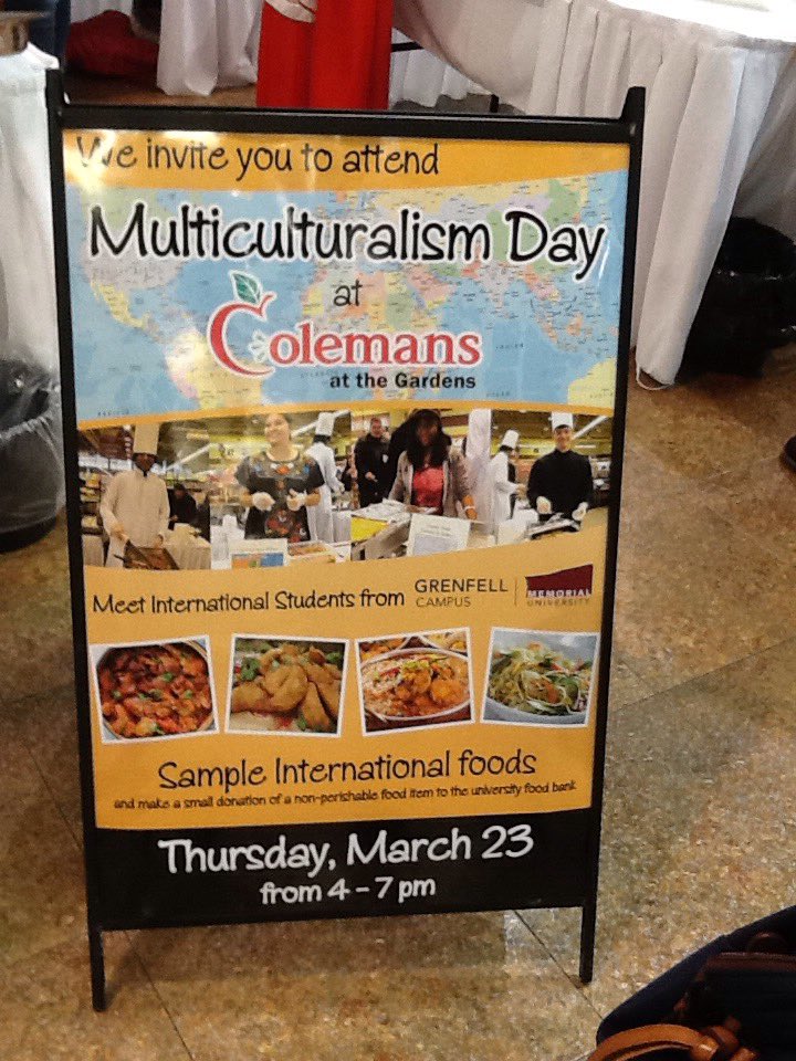 colemanscbrook's tweet photo. Happening now at Colemans at the Gardens meet International students from Grenfell and sample international foods! https://t.co/Anohr53Sbd