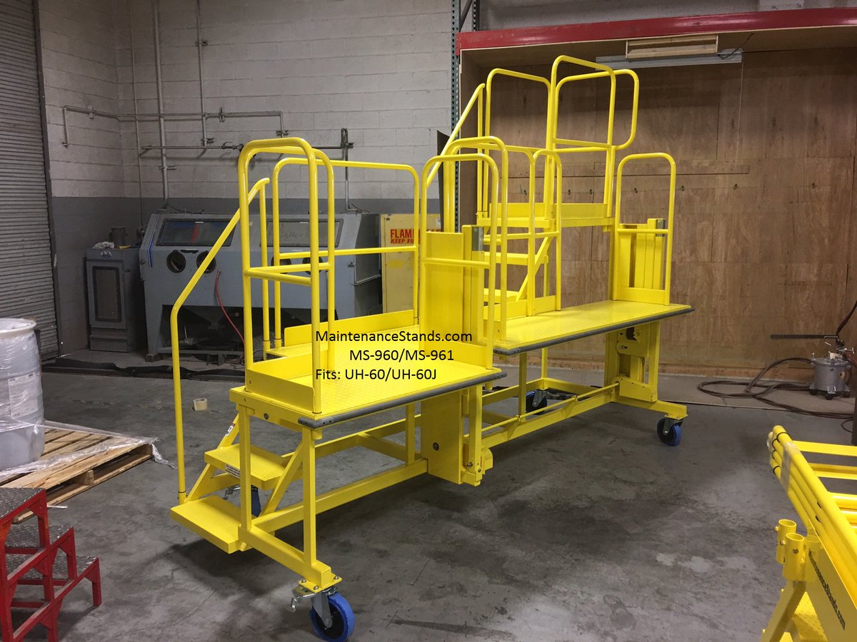 AllMetalMS's tweet image. Our MS-960 is ready for shipping . Fits Helicopter UH-60/UH-60J.  MaintenanceStands.com @AllMetalMS