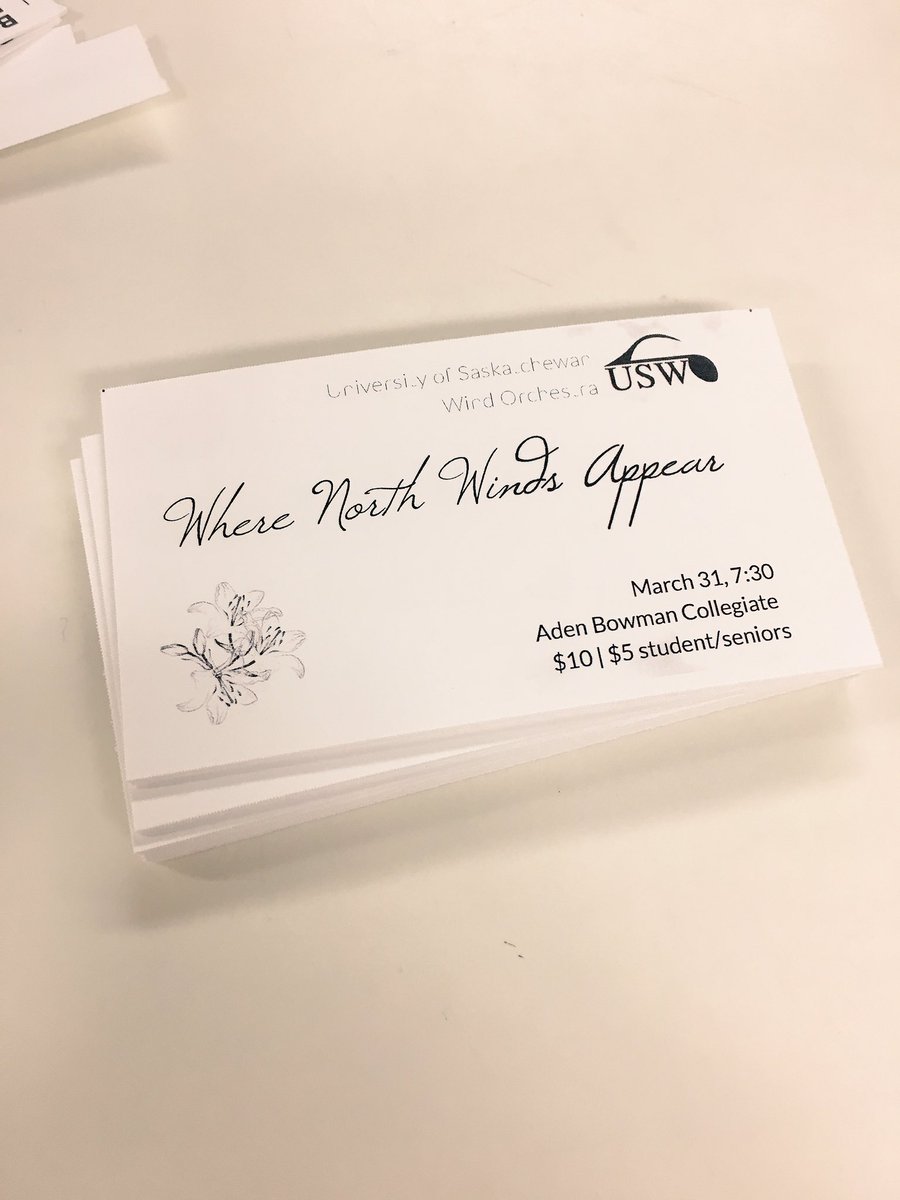 Tickets are in! They look great!