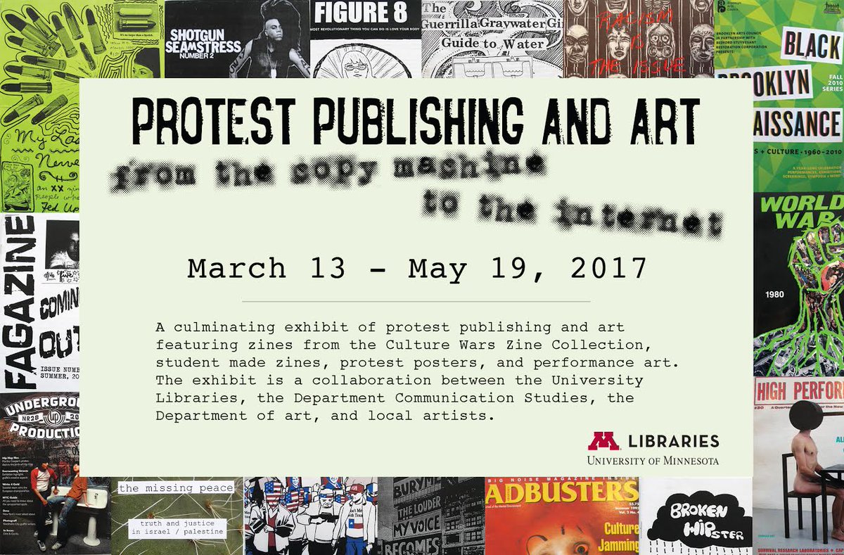 Congratulations to Elena Hristova who is featured in the Protest Publishing and Art exhibit. Make sure to check out this unique collection!
