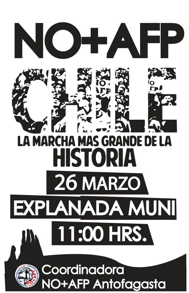 marcelomellado_'s tweet photo. No olviden q este domingo en explana de municipalidad nos juntamos a decir no +afp !!!!!......Vamos chile !!!!! https://t.co/TeMMvvOdY5