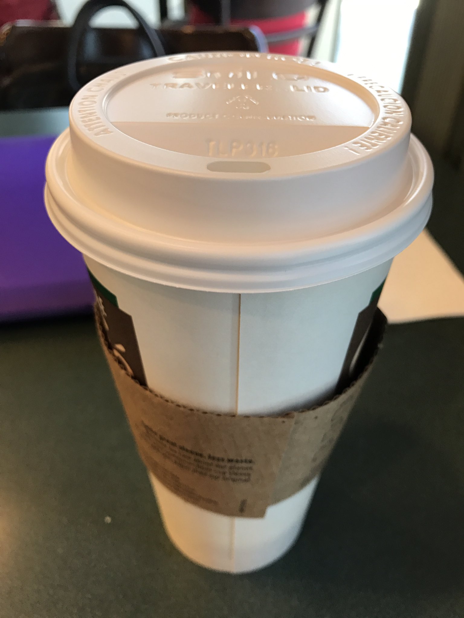 Paul Feig on X: Tip o' the day: If your Starbucks lid drink hole is lined  up w/ seam on the cup, it will act as a dribble cup & stain your
