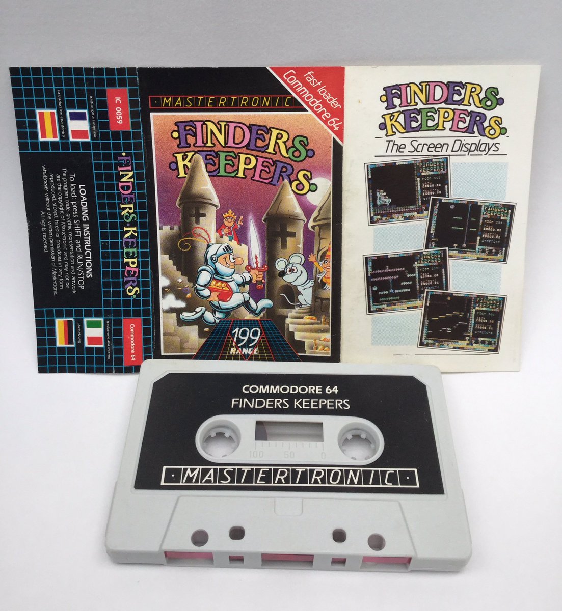 FREEZE64UK's tweet photo. One of my all-time fave #commodore64 budget games: Finders Keepers by Mastertronic #c64 Such a fab game with 3 different endings! https://t.co/esGNQ6QGMJ