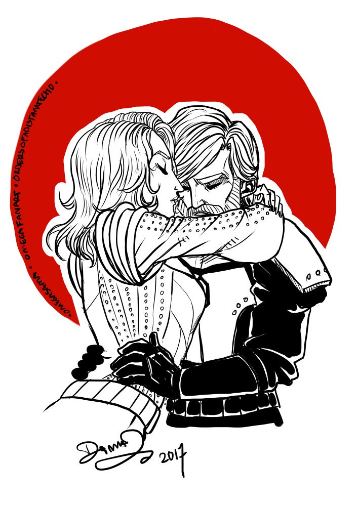 Omegasama_art's tweet photo. A quick doodle of Satine and Obi-Wan from some time ago. Same batch of pics as Chirrut &amp; Baze #StarWars #theclonewars https://t.co/59bXNSlJLn