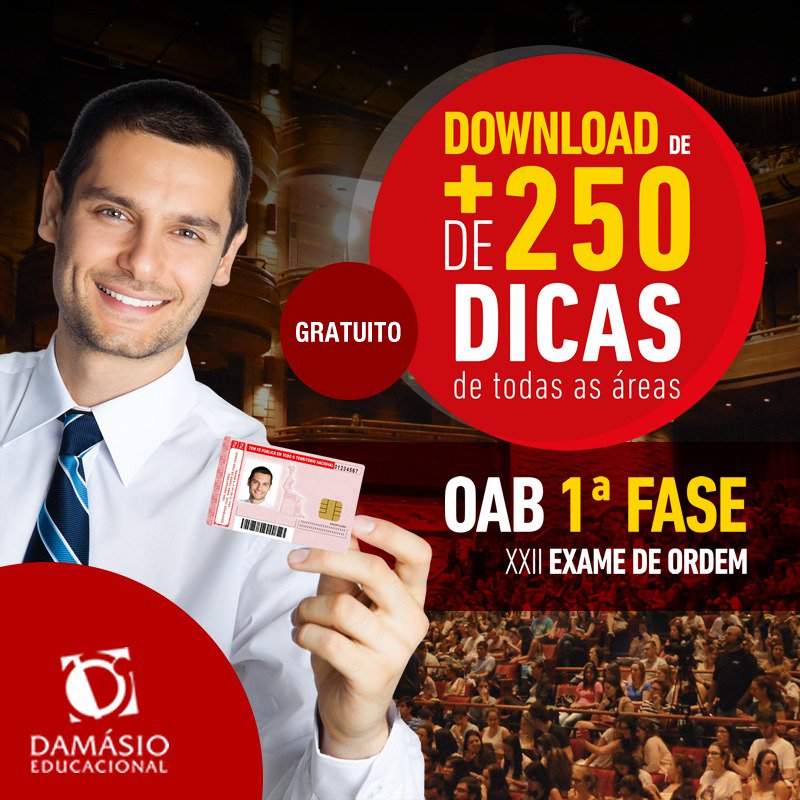 cursodamasio's tweet photo. #DicasOAB #TodasAsÁreas
Confira as dicas para Gabaritar na 1ª fase.
Acesse >> https://t.co/Ip2s5fzLAw https://t.co/AscvIf1GCe