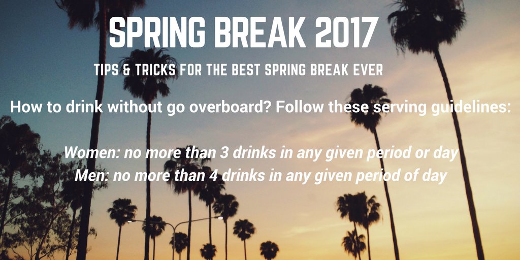 We often hear "Drink Responsibly" without knowing what that means. Here are tips you can use on spring break and beyond!