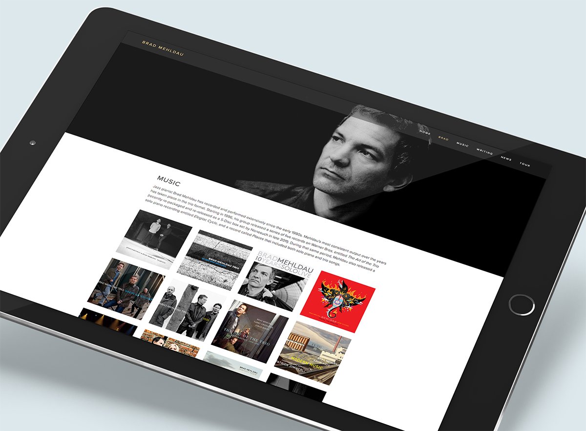 designsite's tweet image. Squarespace features our website for Jazz great Brad Mehldau on their website: goo.gl/0etKdE #Squarepace #WebDesign #Branding
