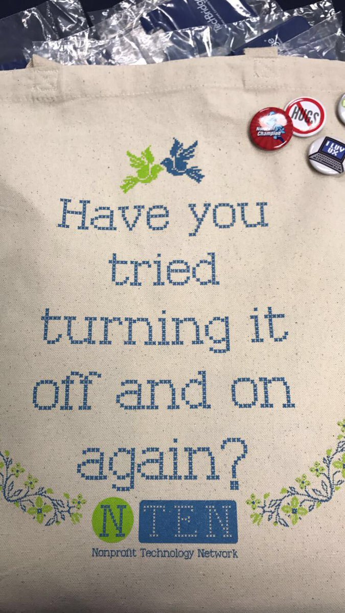 BDOTRAM's tweet image. happy to be in DC Nonprofit Technology Conference. These bags are basically our lives 👍🏽 #17NTC #doyouevencodebro