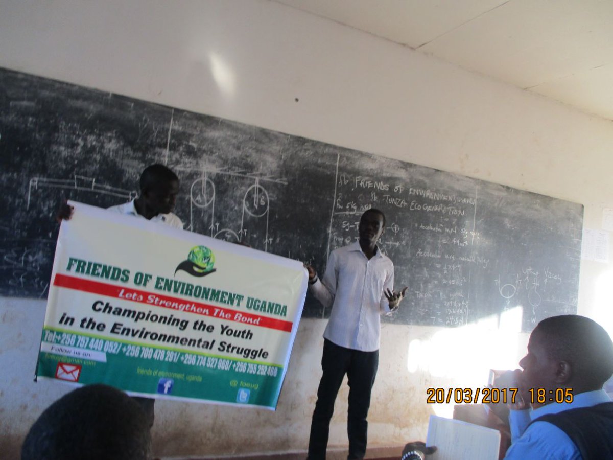 foe_ug's tweet photo. Environment outreach at Kampala high school
#savewatersavelife 
#mywatermylife 
#foe_ug https://t.co/hrH6rWgc1b