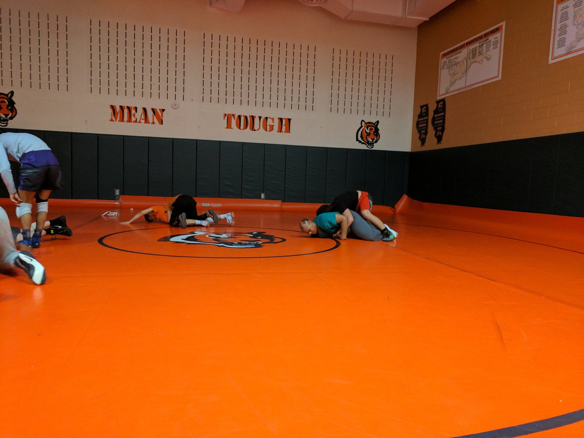 PEHS_Wrestling's tweet photo. East wrestling working on their freestyle skills #lockhandsseason https://t.co/zxXGYQRZay
