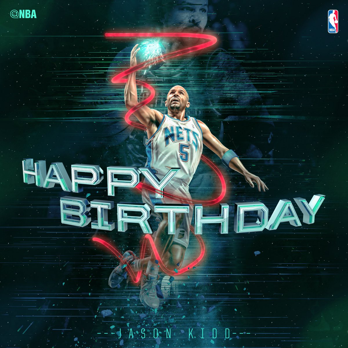  Join us in wishing NBA legend & coach JASON KIDD a HAPPY 44th BIRTHDAY! 