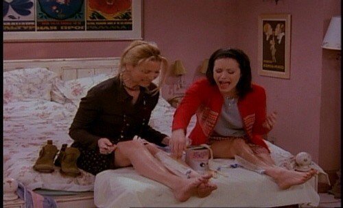 FRIENDSLegit's tweet photo. "What's so bad about wax?" They asked... 😑🙌🙊❤ https://t.co/cnL7qe9dJW