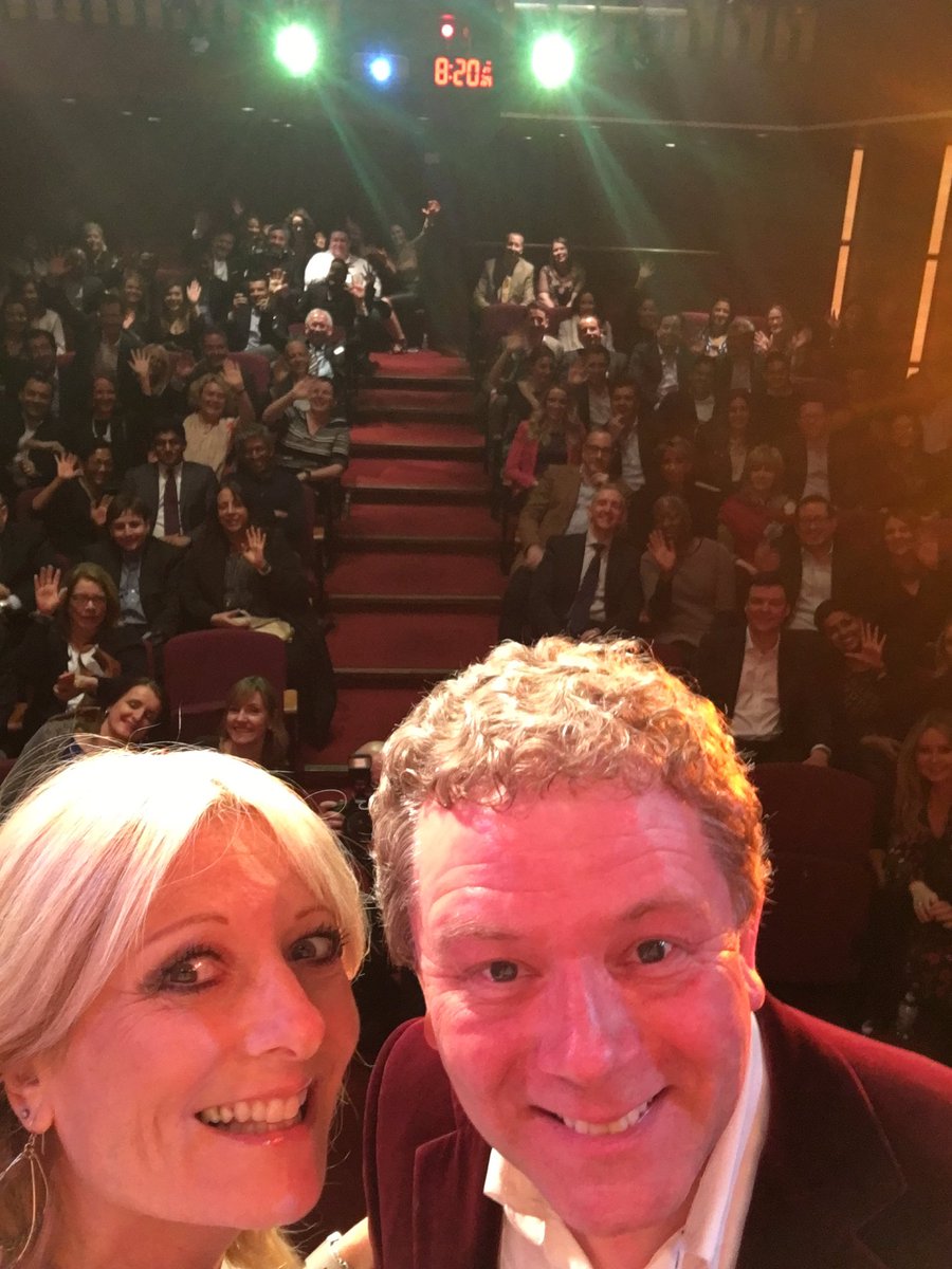 jonculshaw's tweet image. Here on stage at the Magic Circle for the @WellChild awards with @GabyRoslin @GSK  #wellchildawards2017