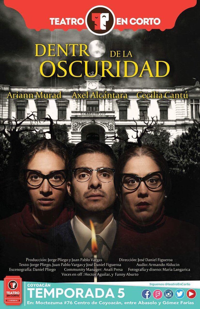 AmorHastaLaLuna's tweet photo. Hoy en @TeatroEnCorto #Coyoacán ven y arma tu paquete con #JackElDestripador: @JackTeatro @Whisky_Elefante @chiqui_fan @enlaoscuridadTC https://t.co/ASXQTY9lkr