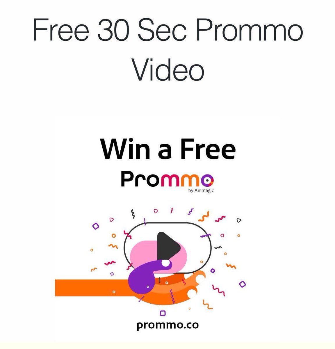 Prommo_Animagic's tweet photo. WIN A FREE 30 sec video to tell your company's story.Enter our contest today here https://t.co/D1CpmotNab only few days left. #prommo #video https://t.co/HmYKVnR0YH