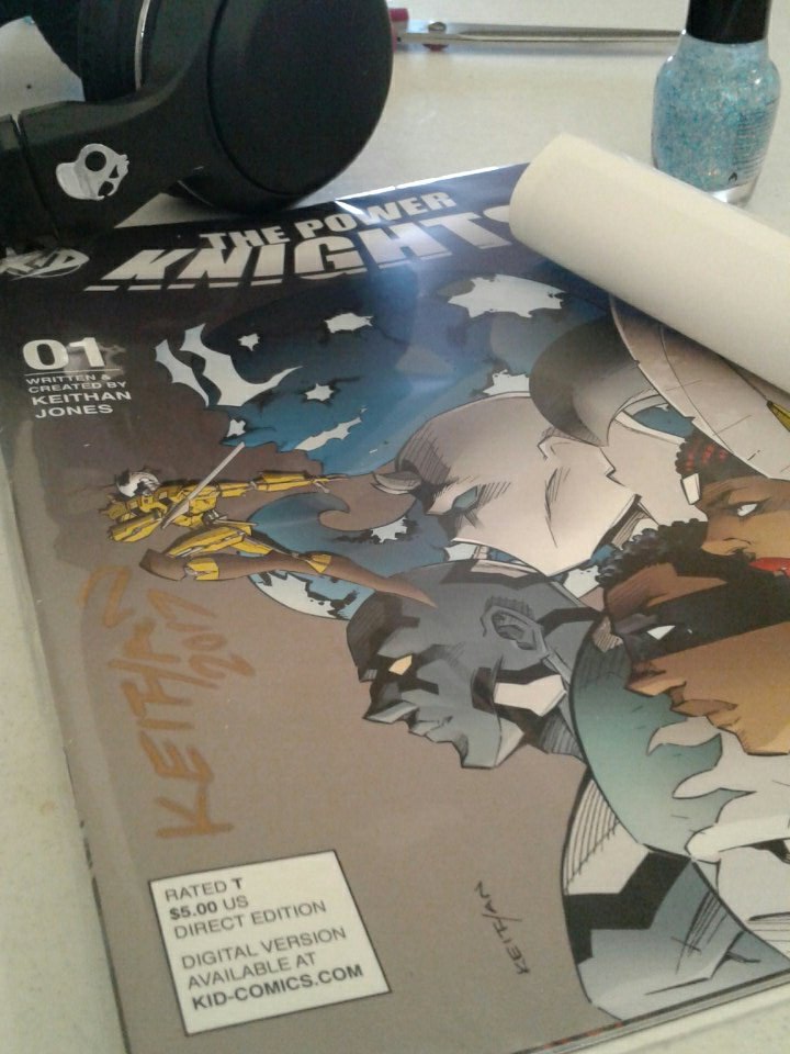 johnathansoul's tweet photo. Might as well be Christmas! @KIDCOMICSKJ #BlackComics #IndieComics #PowerKnights https://t.co/K1cMSWCaSL