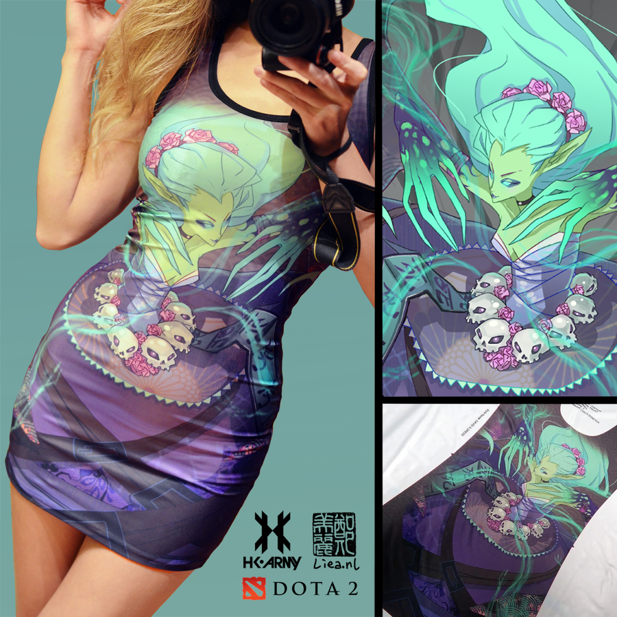 n00blet's tweet photo. Throwback Thursday. When @lieaplz did the art for this #Dota2 Death Prophet Dress. @HKARMY // @meta_threads More dresses coming soon... https://t.co/WjhRI36k5k