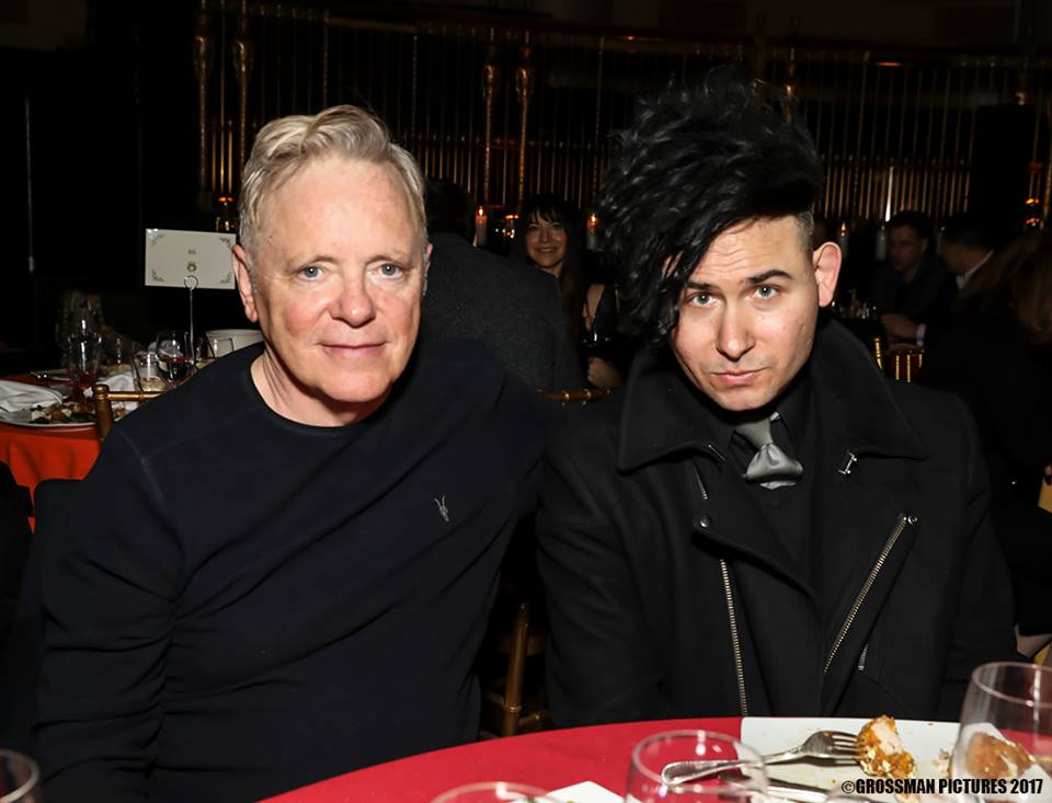 ZGRTnyc's tweet photo. ZGRT's @ZacheryAStarkey celebrating our new LP #HardPower with Bernard Sumner of @neworder, who advised on production. #neworder #ZGRT #nyc https://t.co/7IWd1eGzgT