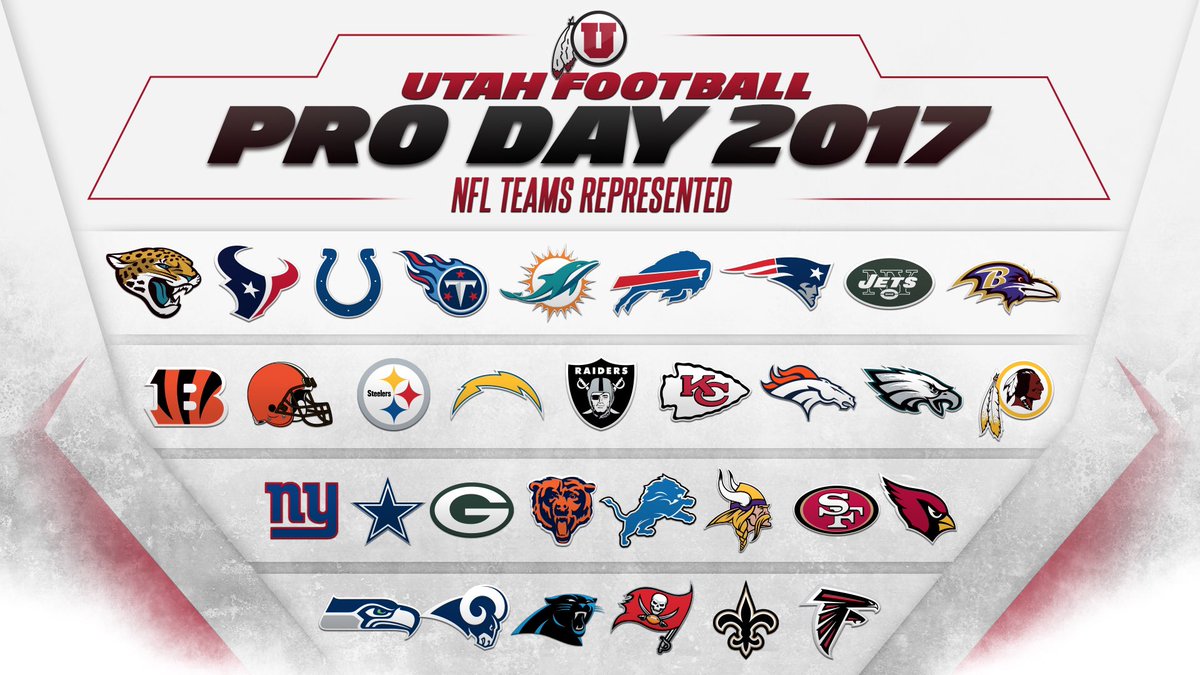 All 32 <a href="/NFL/">NFL</a> teams were represented at #UtahProDay17. 

#UtesInTheNFL #RecruitingU