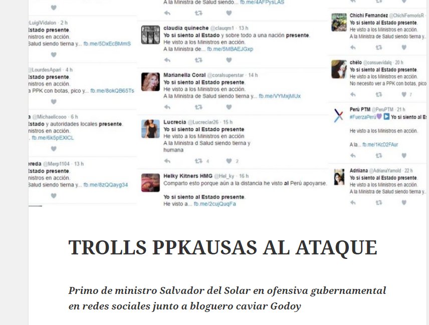 PoliticoPendex's tweet photo. #PpkTrolls Aquí, las pruebas que el gobierno malgasta el dinero de todos los peruanos en #PpkTrolls #PpkTrolls 

 https://t.co/0VDb9HgJMC … https://t.co/iBo28uMqaO