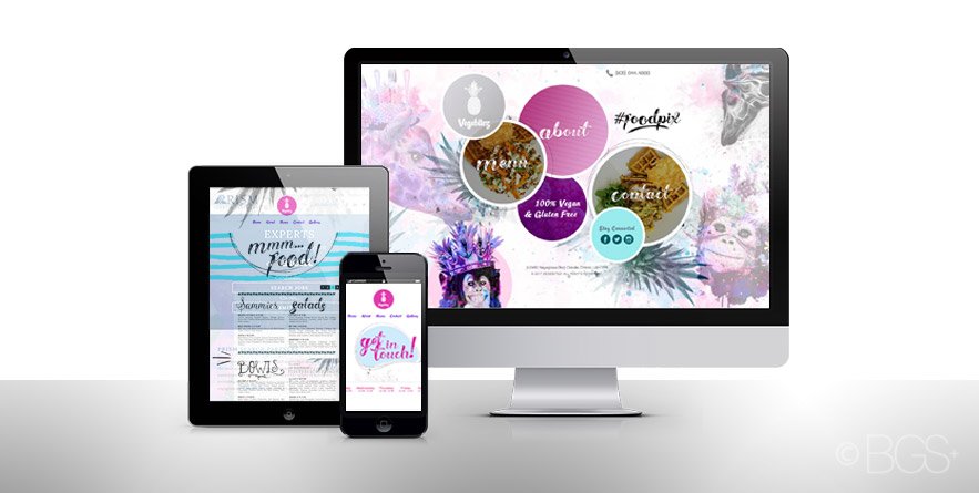 BGSplus's tweet photo. Here's some of our work for #Vegebitez, the 100% Vegan & Gluten Free spot in #Oakville #Branding #webdesign #graphicdesign #signs #printing https://t.co/j5qkZlpumF