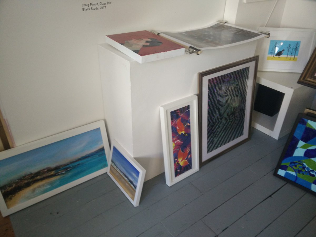 THiNKin_NG's tweet photo. Thanks to all the fabulous #Nottingham artists who came down today, we have 50 works of art to exhibit! Show opens on Saturday! https://t.co/mI6T5Ng9Th