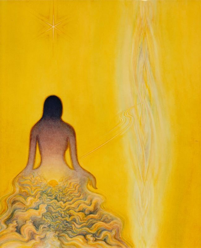 Meditation on the source rising through your being and the fire of consciousness rising like the sun through your body.

#MarkHenson #Art