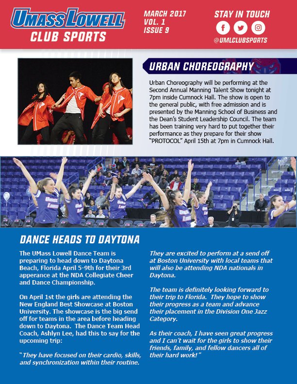 UML Club Sports tweet media