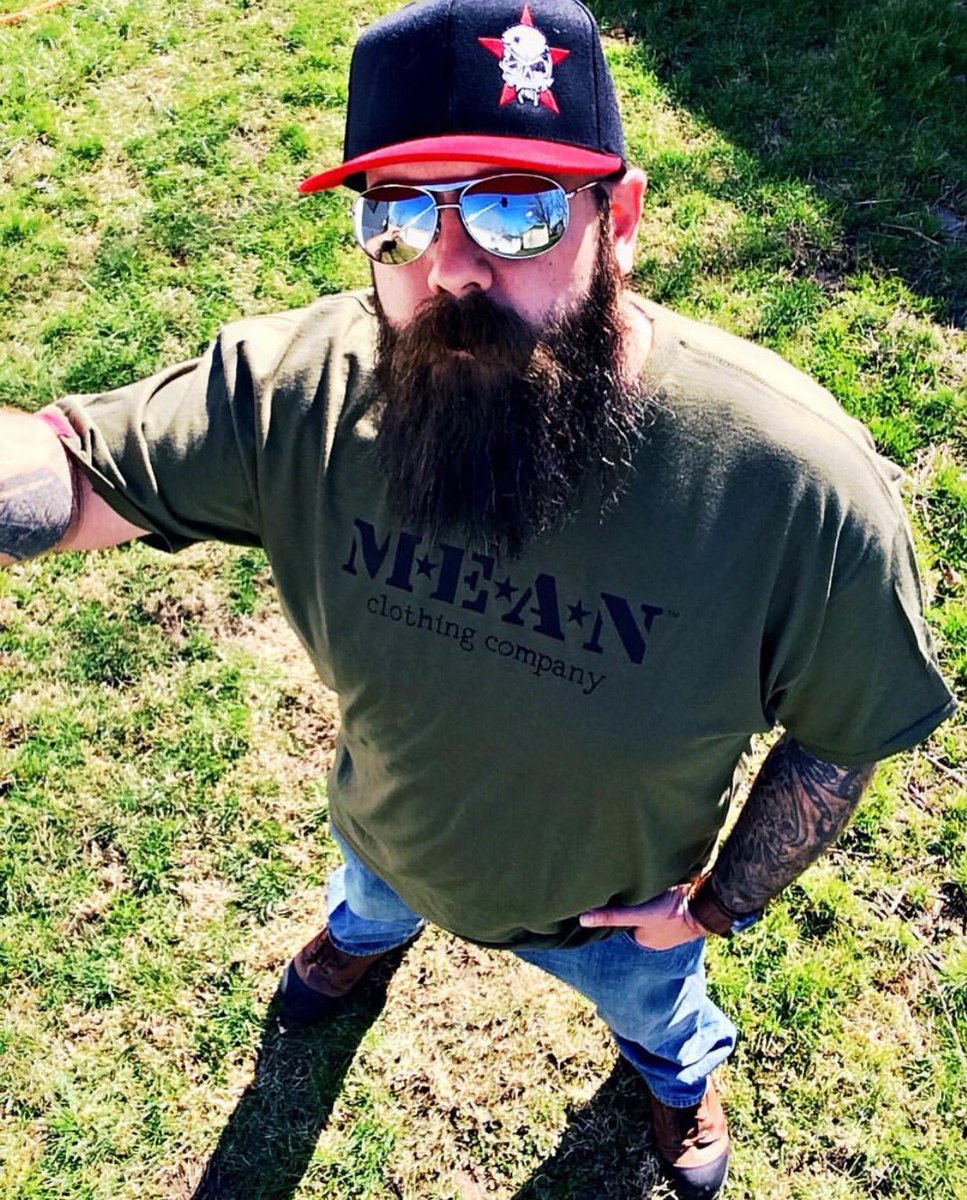 MEANClothingCo's tweet photo. #MEANmuggin @Grizzly_Douglas who is rocking MEAN hard. Thank you for your incredible support. 👊🏼👊🏼
#MEAN #MEANBEARD #MEANclothing #getMEAN https://t.co/cJBU62Ju0c
