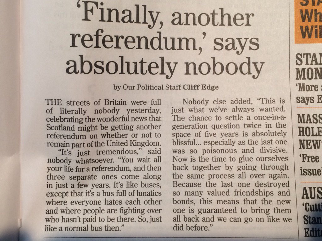 Private Eye killing it, as per...