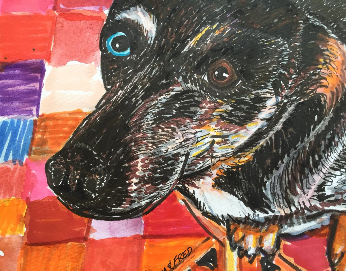 chalk4peace's tweet photo. Take a moment for National Puppy Day
#nationalpuppyday #modernarf #dogart #arf @The_Bark #barkmagazine #dogfancymagazine #woof https://t.co/yWes2oYmjI