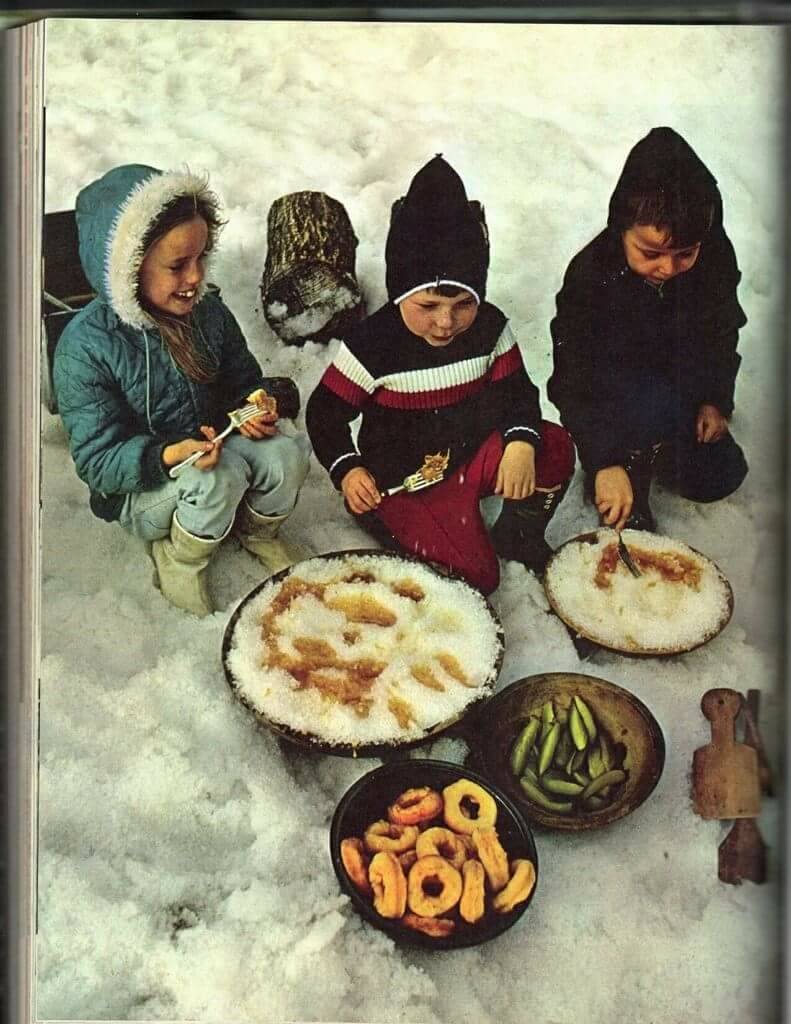 MorseFarm's tweet photo. A little #throwbackthursday to sugar on snow the old fashioned way. https://t.co/SyQkHTBC5p
