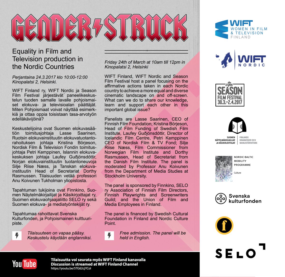 Join our discussion 24th of March 10am-12pm EET #GenderStruck youtube.com/channel/UCL1n6…