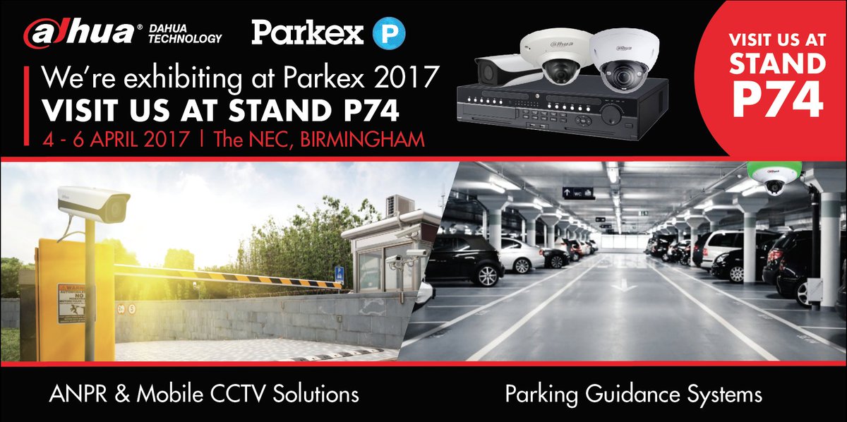 We’re at PARKEX 2017 from 4 – 6 April at the NEC. Stand P74 #ANPR, parking guidance technology, #CCTV. Register: bit.ly/2nWz6ds