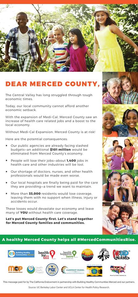 FaithInMerced's tweet image. If the ACA is repealed, More than 33,000 residents would lose coverage in #MercedCounty! These losses would devastate our community.